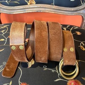 Men’s Ralph Lauren Suede and Leather Belt